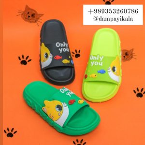 دمپایی پسرانه بچه گانه طرح فیش کت کد18157