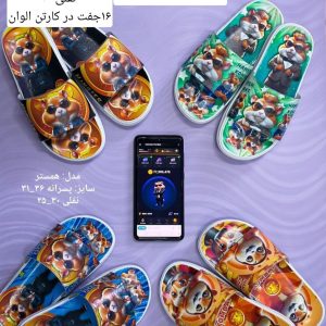 دمپایی پسرانه طرح همسترکد18767