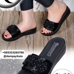 دمپایی زنانه طرح افسانه سه گل کد20231