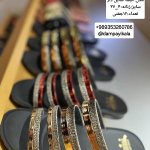 دمپایی زنانه طرح آنیسا شاین دار کد22472