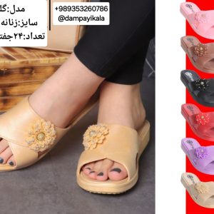 دمپایی زنانه طرح گلرخ کد25540