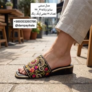 صندل زنانه طرح سنتی کد25595
